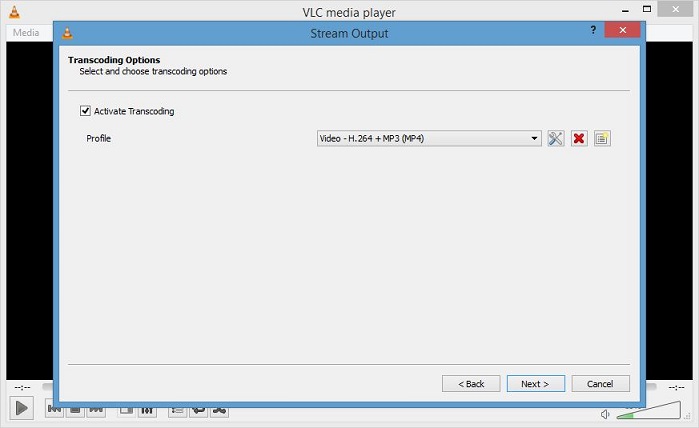use VLC player as screencast tool